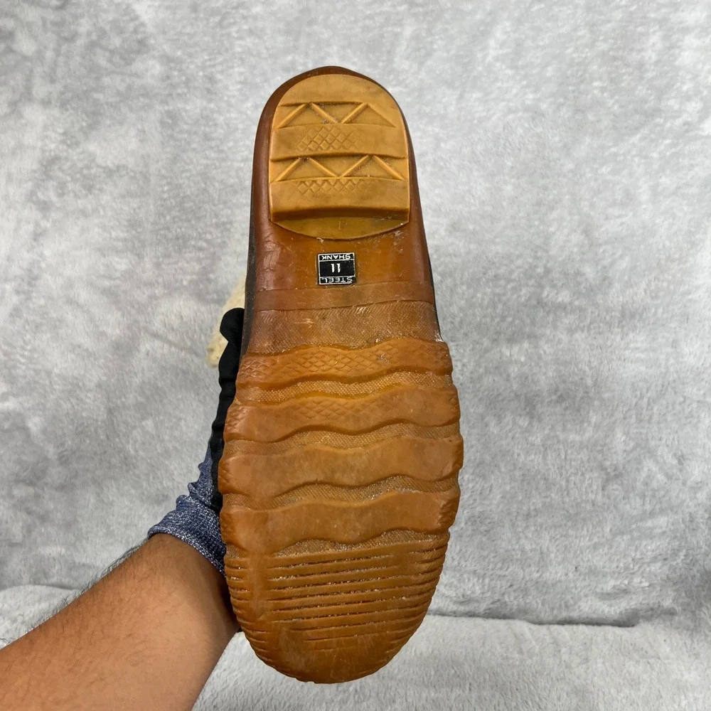 Rico Insulated Leather Duck Boots 11 Brown Men Vintage Winter Work Outdoor Boots